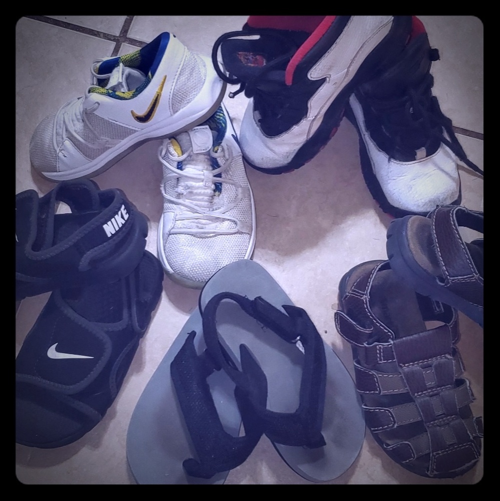 Toddler boy sneaker and sandle lot